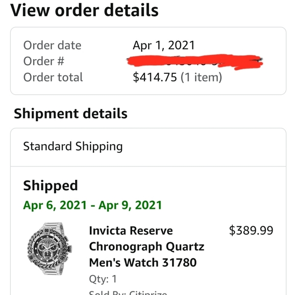 Invicta Hercules Reserve Watch 31780 - Picture 5 of 5